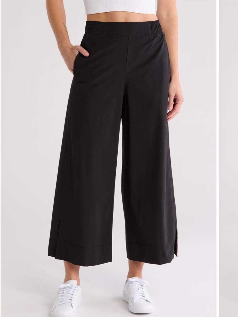 90 Degree Dana high waist cropped wide leg pants